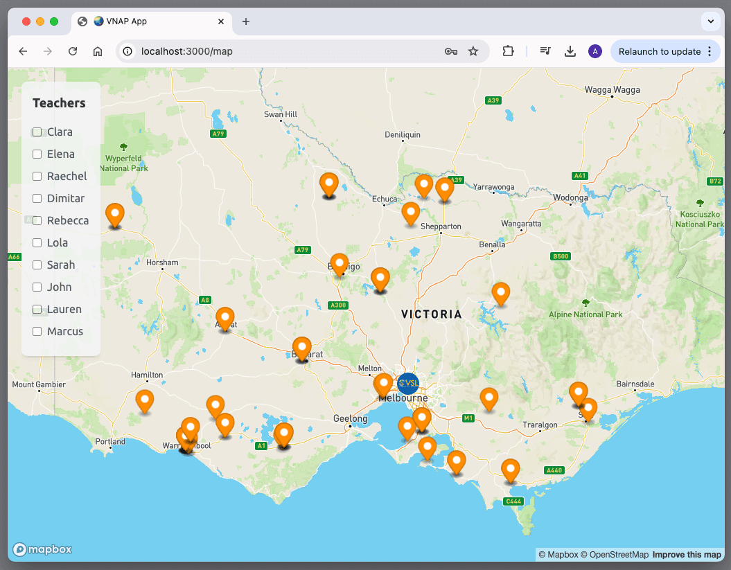 Virtual New Arrivals Program Map Tool