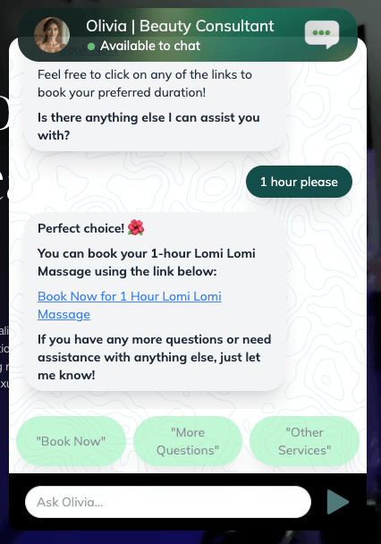 Empire Day Spa Chatbot