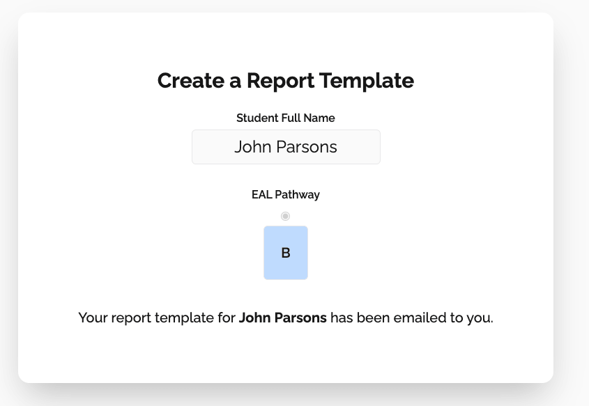 Automated Student Report Generation Tool