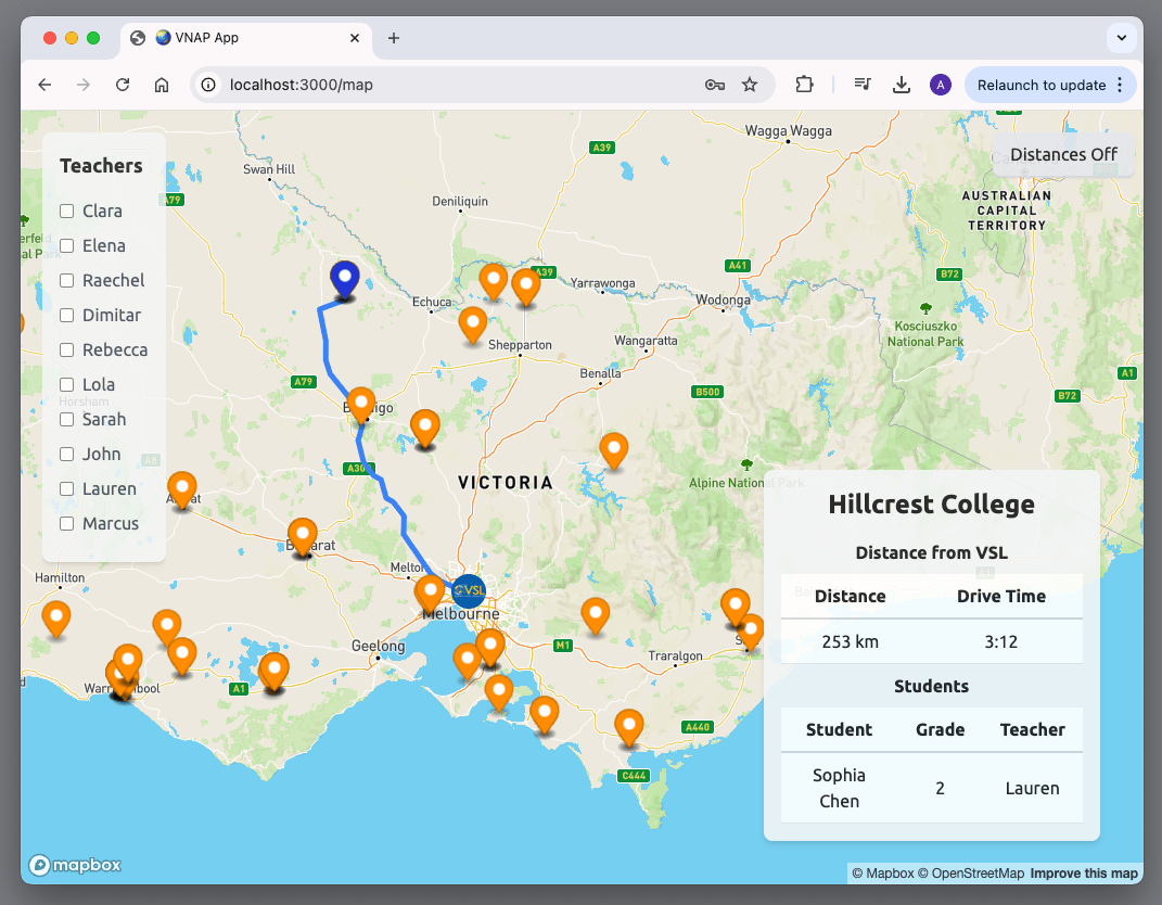 Virtual New Arrivals Program Map Tool
