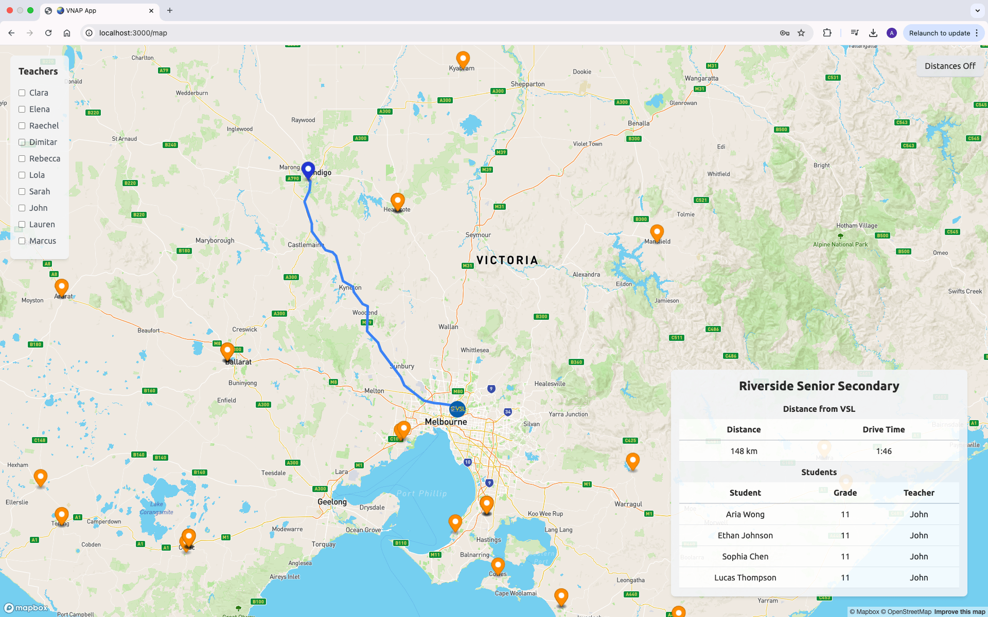 Virtual New Arrivals Program Map Tool