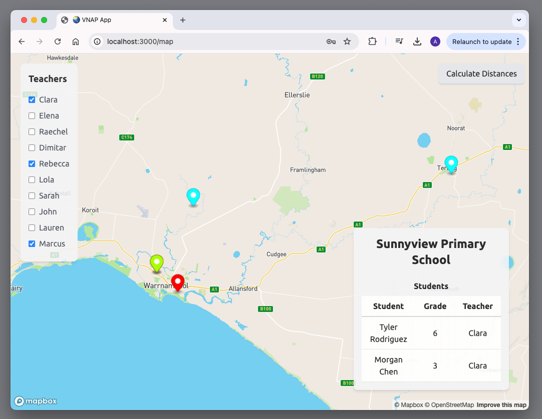 Virtual New Arrivals Program Map Tool
