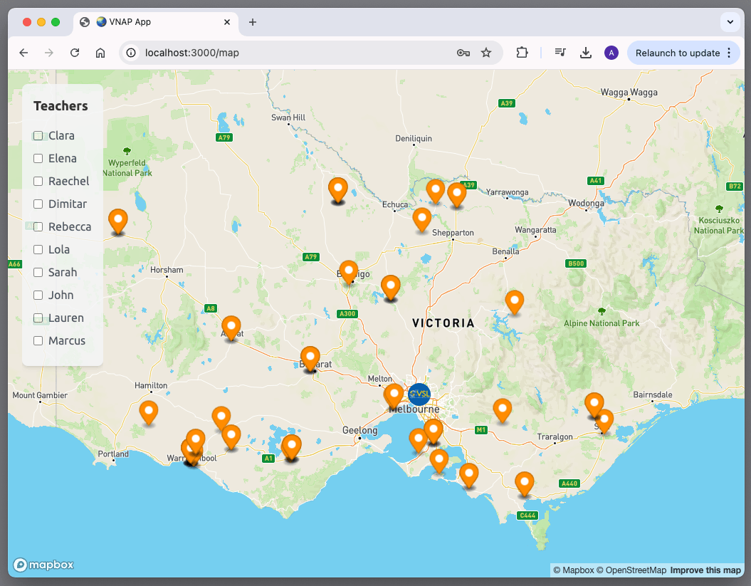 Virtual New Arrivals Program Map Tool